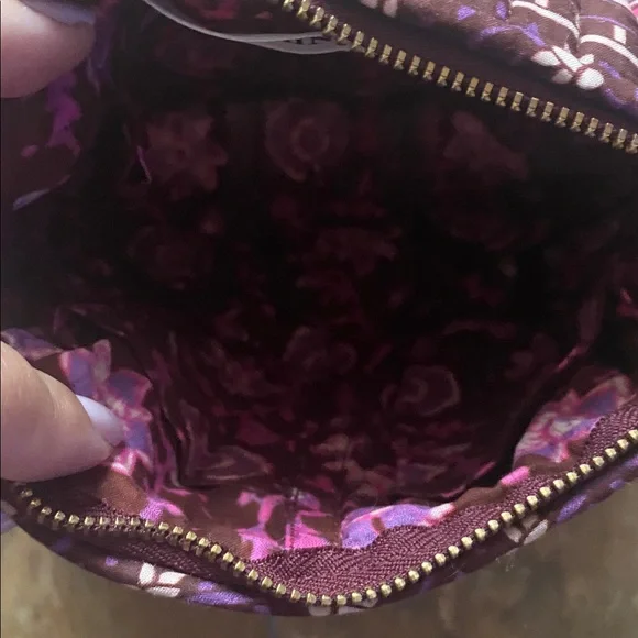 Ulla Johnson Purple and Pink Patterned Pouch. Zipper close w/ tassels. NWT. - Picture 3 of 5